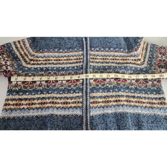 Tiara International Vintage Nordic Snow Flaked Pattern Sweater Size Medium - Picture 4 of 16